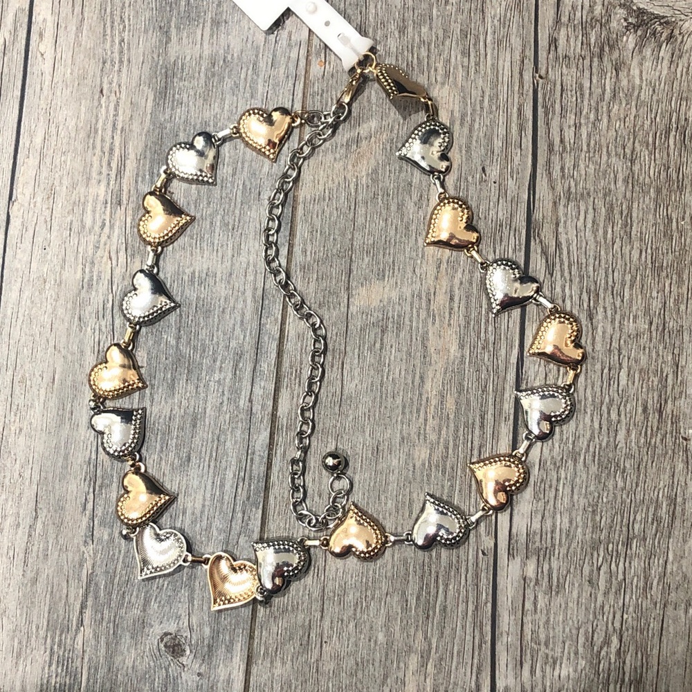 Gold and Silver Heart Belt Size S/M